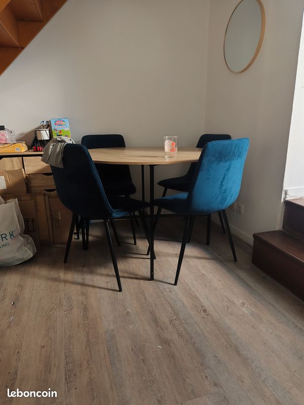 Table ronde seule 110 cm sans rallonges (image 2)