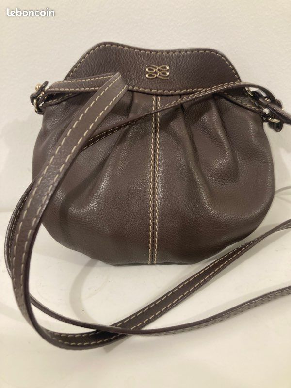 Petit sac bandoulière marron Gousset de Lancel Accessoires