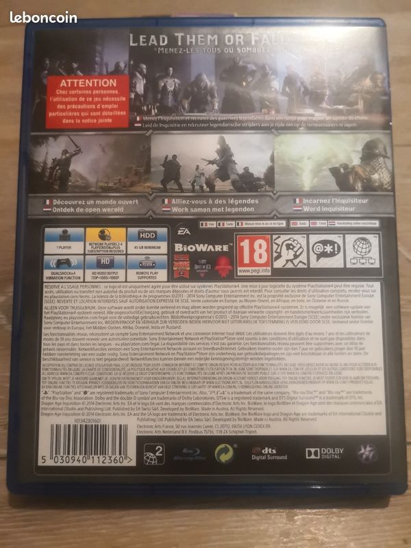 Jeu Ps4 "Dragon âge Inquisition" (image 2)