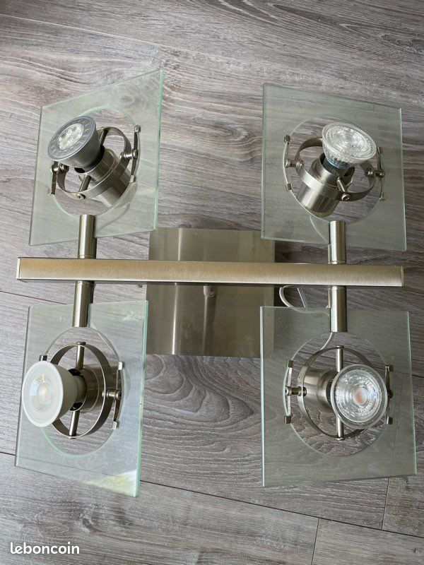 Lot de 2 luminaires métal (image 1)