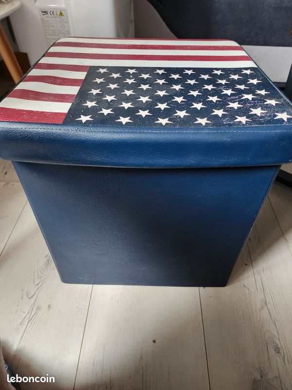 Pouf américain carre rigide 41/41 cm (image 3)