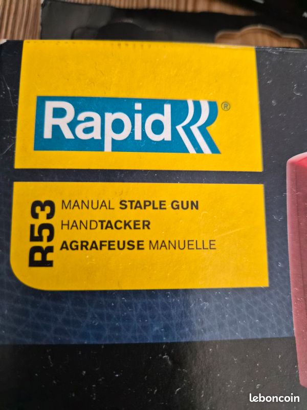 QUELYD RAPID - R253 - Agrafeuse manuelle pour agrafes n°53/6-14mm - Blister - (20009450) pas cher QUELYD RAPID - R253 - Agrafeuse manuelle pour agrafes n°53/6-14mm - Blister - (20009450) pas cher