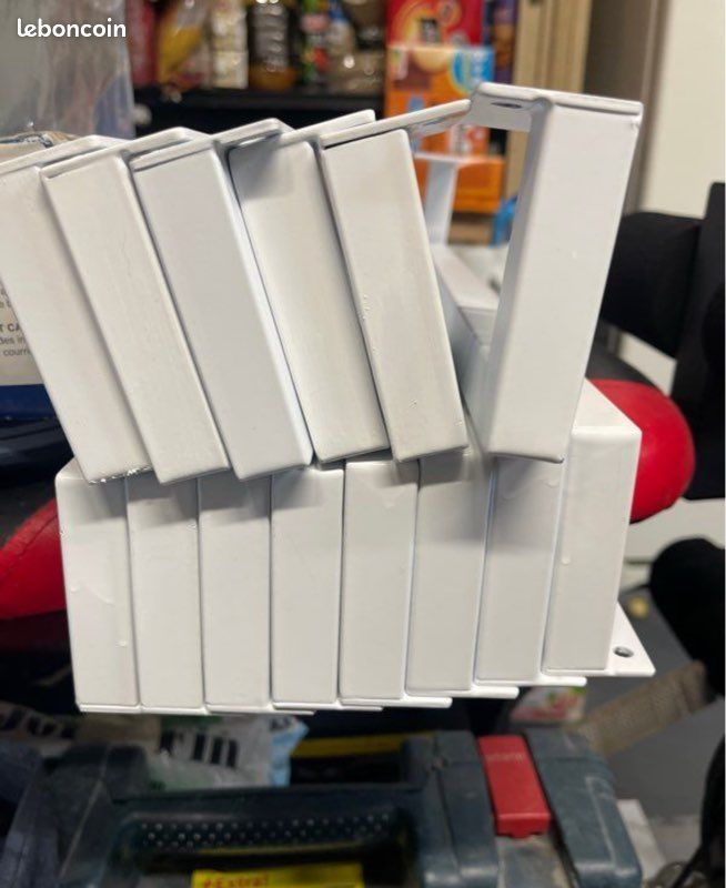 Pied de meuble spaceo blanc H:8cm (image 3)