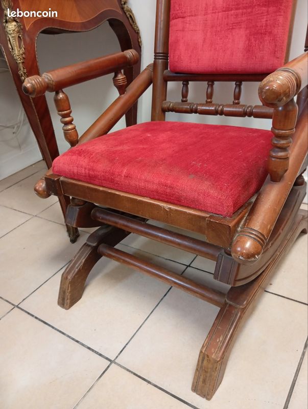 Rocking chair ancien (image 3)