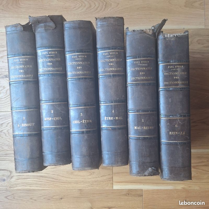 Dictionnaires des dictionnaires livres anciens 6 tomes (image 1)