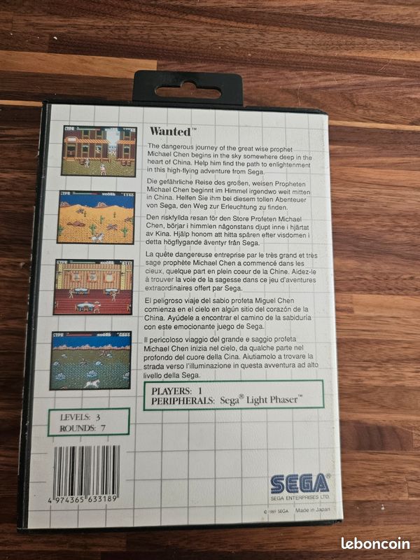 Jeu sega master system wanted (image 2)