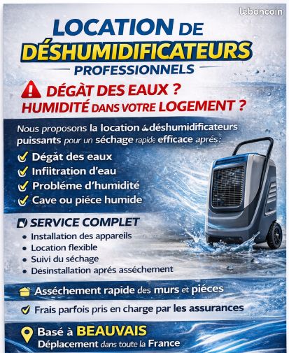 Location Déshumidificateur Dégât Des Eaux