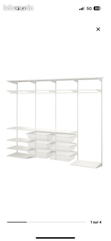 Rangement dressing Boaxel IKEA (image 1)