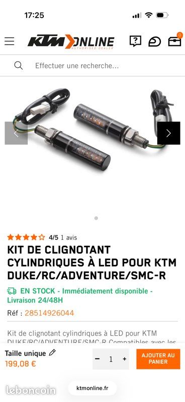 Clignotant moto Ktm (image 1)