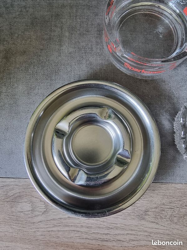 Cendrier en verre pour intérieur ou extérieur