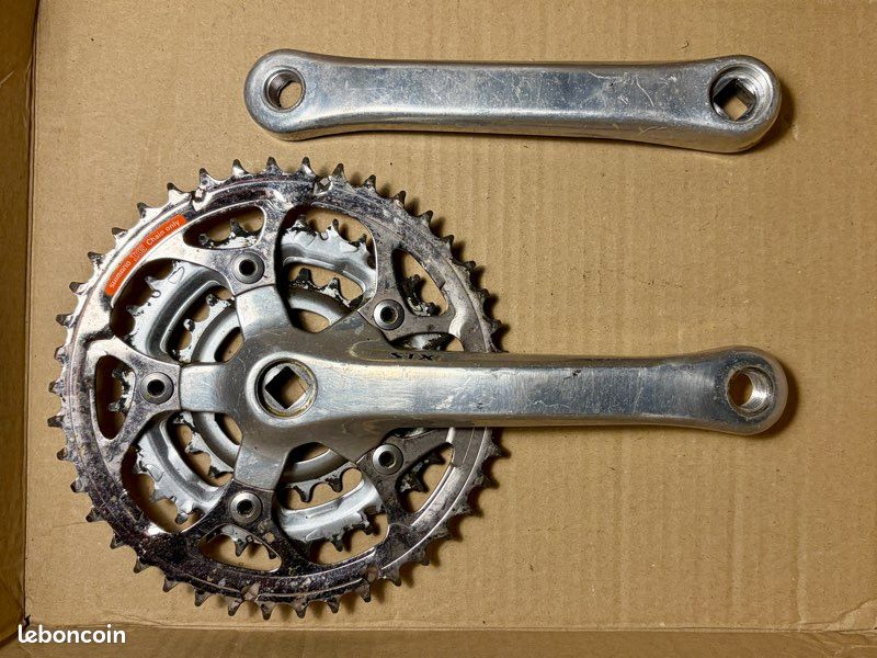 Pédalier Triple Shimano Alivio FC-MC14 175mm 42/34/24 Dents - VTT Japon