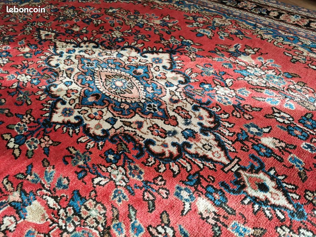 305×207cm NEUF / GRAND TAPIS PERSAN FAIT MAIN LAINE TAPIS D'IRAN TAPIS D'ORIENT (image 4)