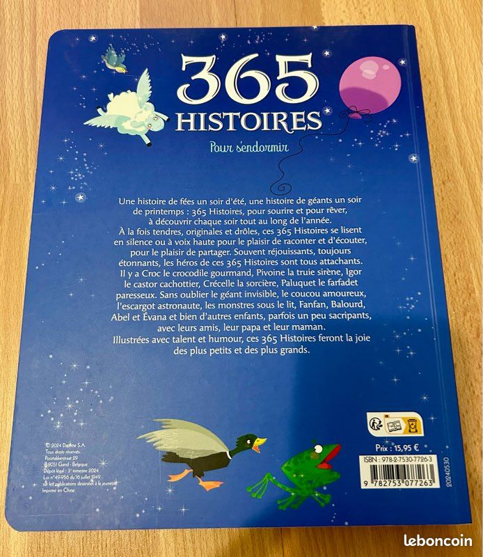 Livre 365 histoires pour s’endormir (image 2)