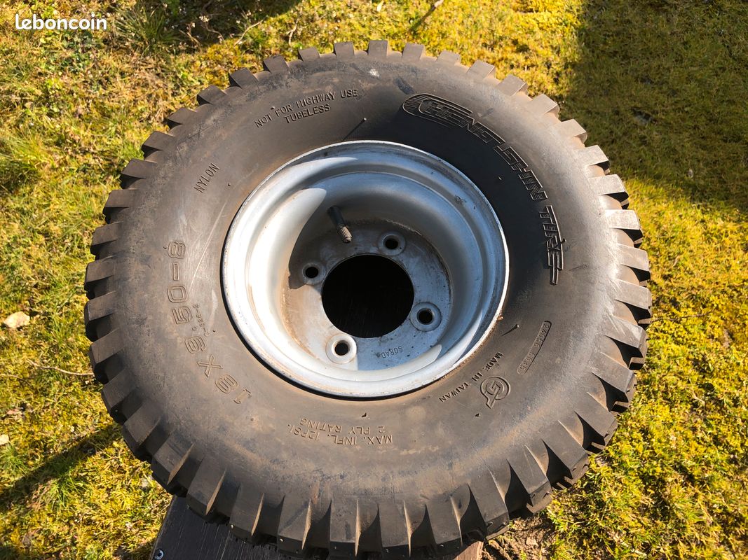 Roues tondeuses 18x9.50x8 - Bricolage