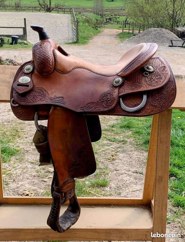 Selle Western Uncle Tom Avec Arbre, Pour Cheval Haflinger, Occasion USA