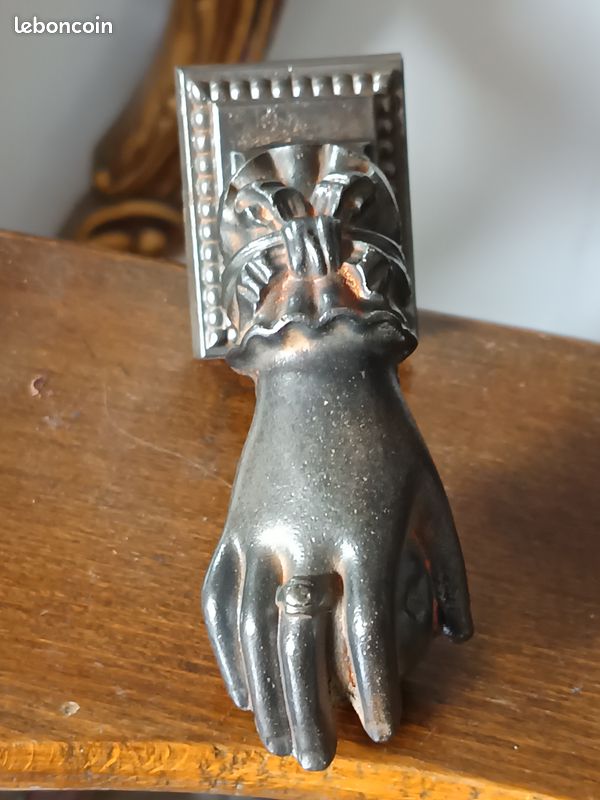 Heurtoir de porte en fonte, heurtoir de porte en fer à anneau torsadé, heurtoir