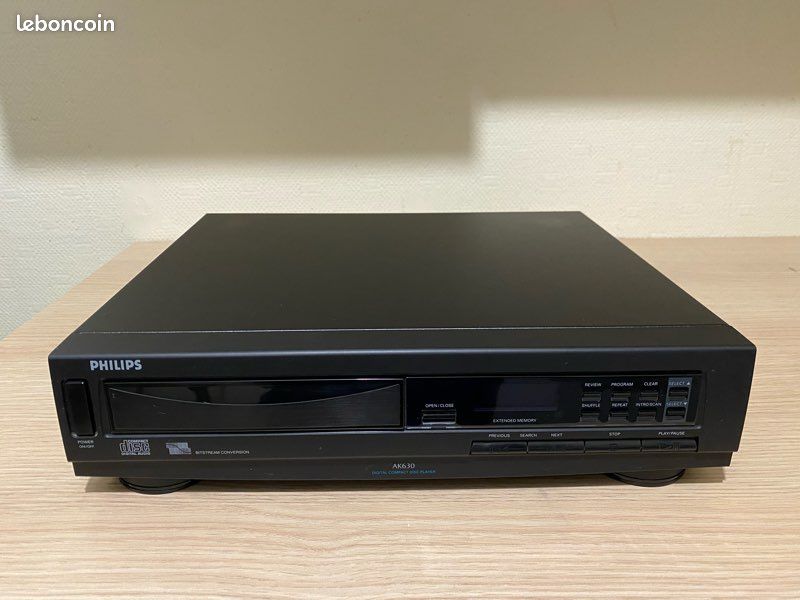 Lecteur CD Philips AK630 vintage - fonctionne parfaitement (image 1)