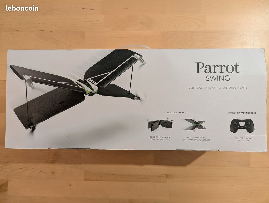 Parrot - Pack MiniDrone Quadricoptère/Avion Swing + Télécommande Flypad Parrot - Pack MiniDrone Quadricoptère/Avion Swing + Télécommande Flypad