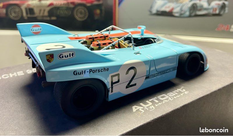 Miniature 1/18 auto art signature Porsche 908/03 Nürburgring 1971 Bell/ Siffert N2 Gulf réf87173 (image 11)