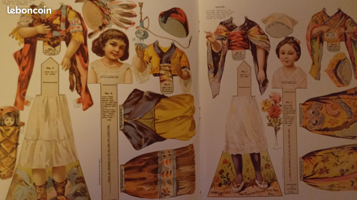 Poupées carton à habiller Antique Advertising Paper Dolls B.Whitton Jendrick (image 2)