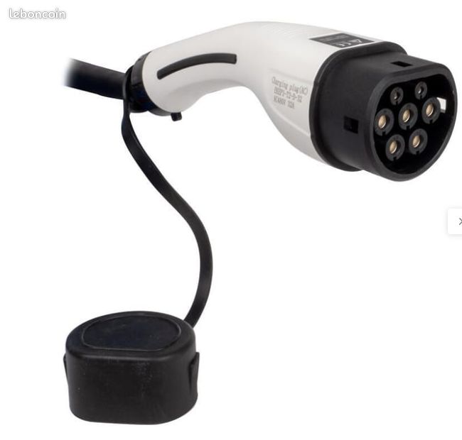 Câble gainé pour chargeur de voiture électrique 32A, Diam.10 mm x L. 5m (image 1)