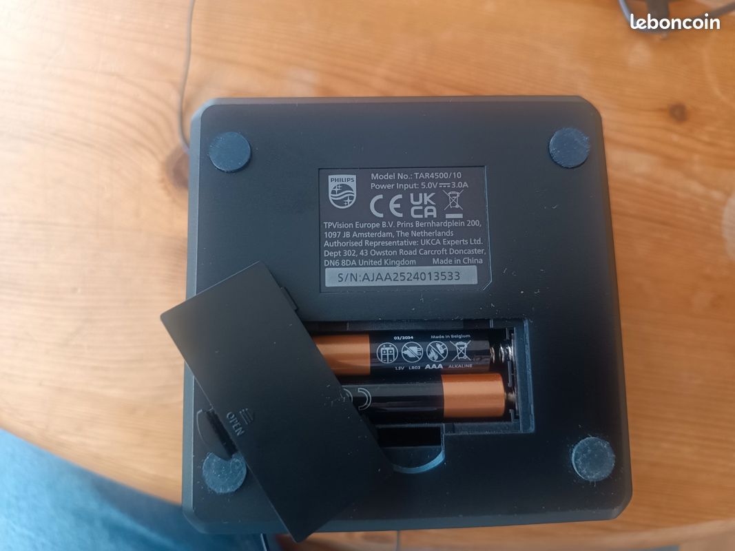 Mode d'emploi Philips TAR4500 Radio-réveil