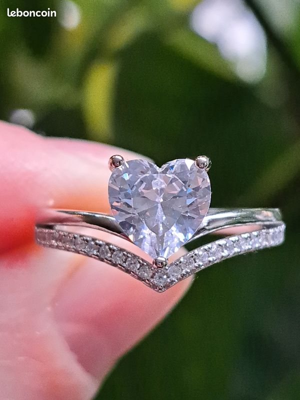 Bague Coeurs Argent 925 Ref. 21298
