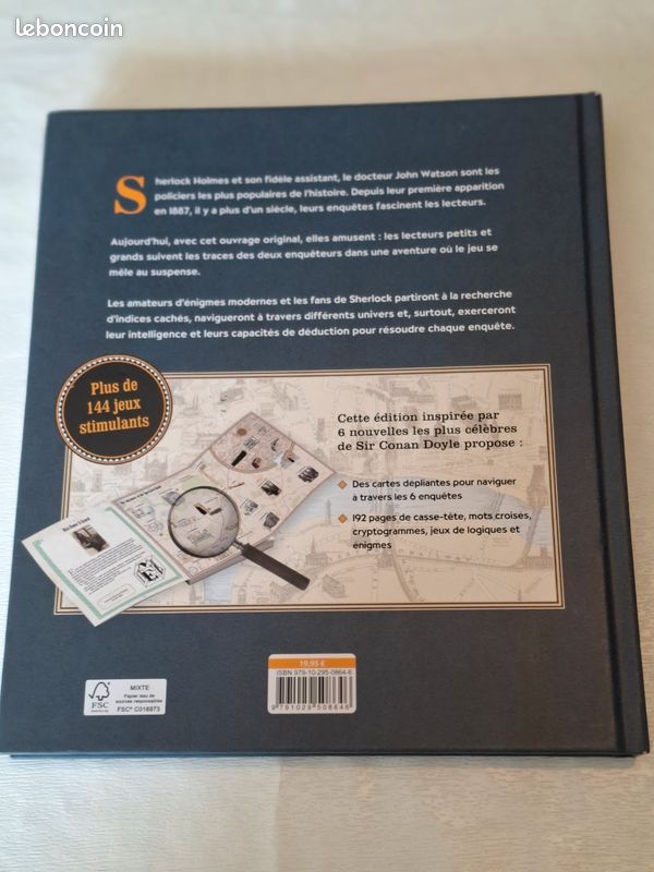 Livre d enquêtes et solutions Sherlock Holmes (image 2)