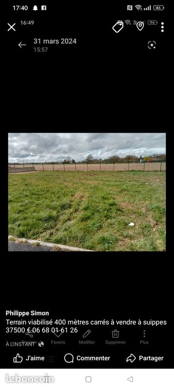 Terrain constructible viabilisé suippe · à Somme-Suippe · 27 000 €