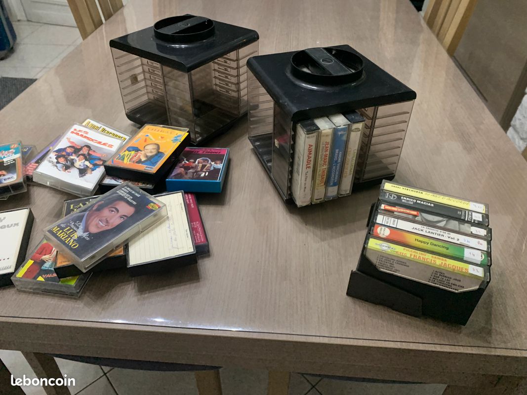 GAROZATION Boîte De Rangement Pour Cassettes Audio - Lot 10 Pièces Organiseur Vintage