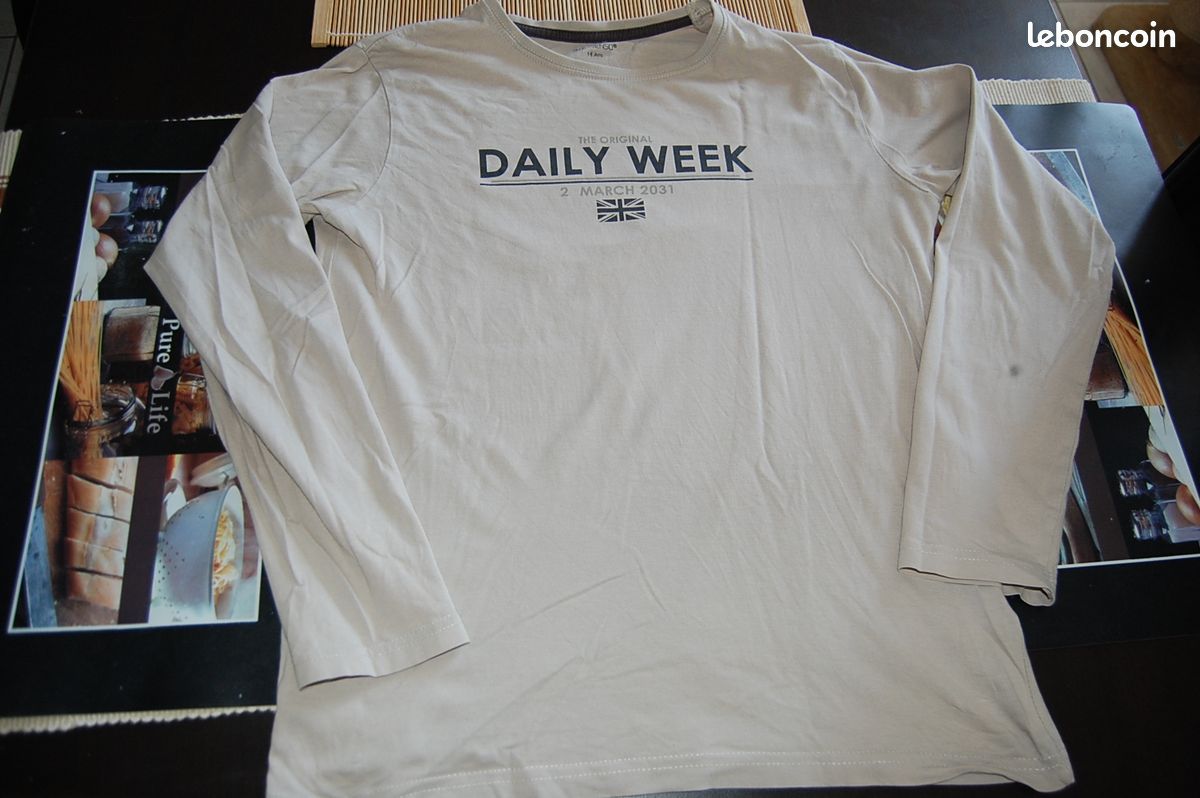 Tee shirt ML - DAILY WEEK -14 ans - N°579 (image 1)