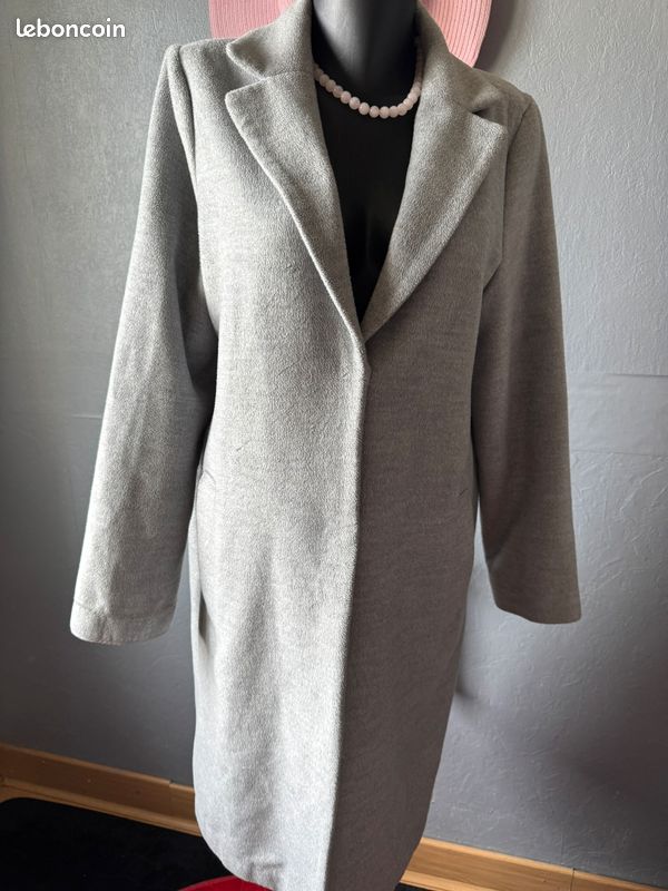 Manteau Laine Manteau Gris H&m Manteau Blouson En Laine Femme