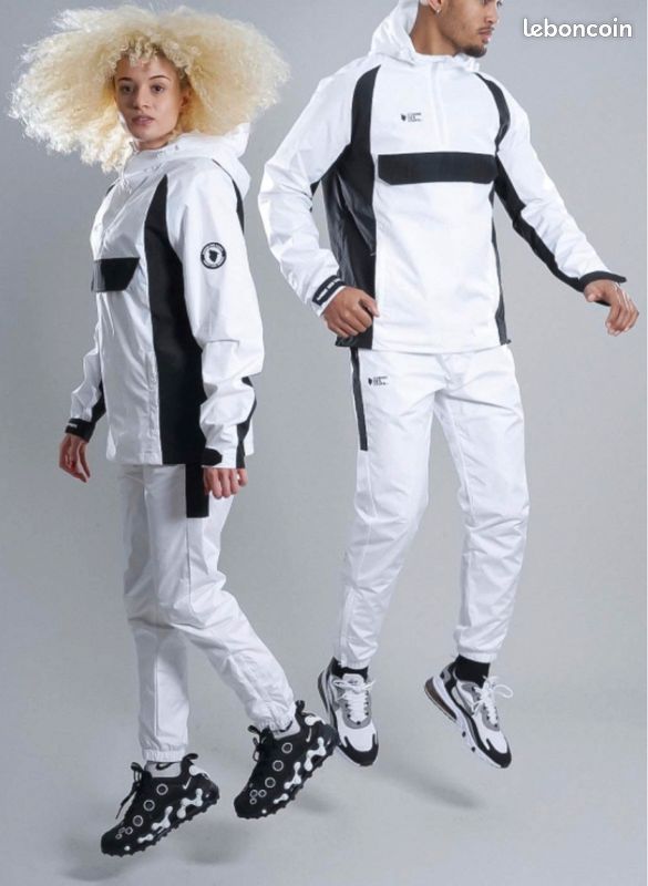Survêtement UNISEX Comme des Loups Capuche Blanc / Noir Unisex (image 1)