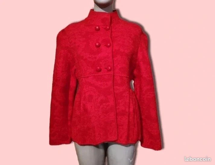 Veste rouge Didier Parakian (image 1)