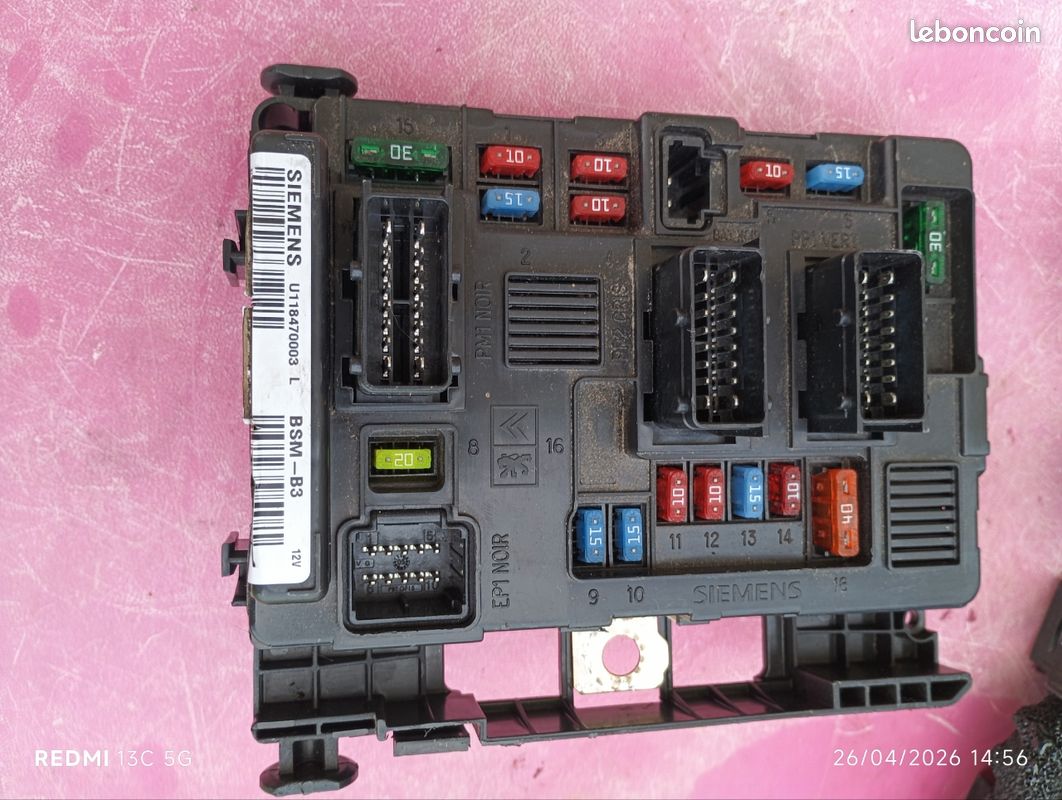 Boîtier BSM B3 Siemens 9650618480 U118470003L 6500Y3 – 206 Xsara Picasso C2 C3 Berlingo 307 (image 2)
