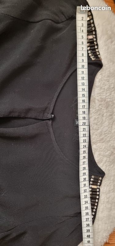 T-shirt/Blouse Caroll Femme Taille S - Couleur Gris, Occasion Très Bon État - Basique De Garde-robe
