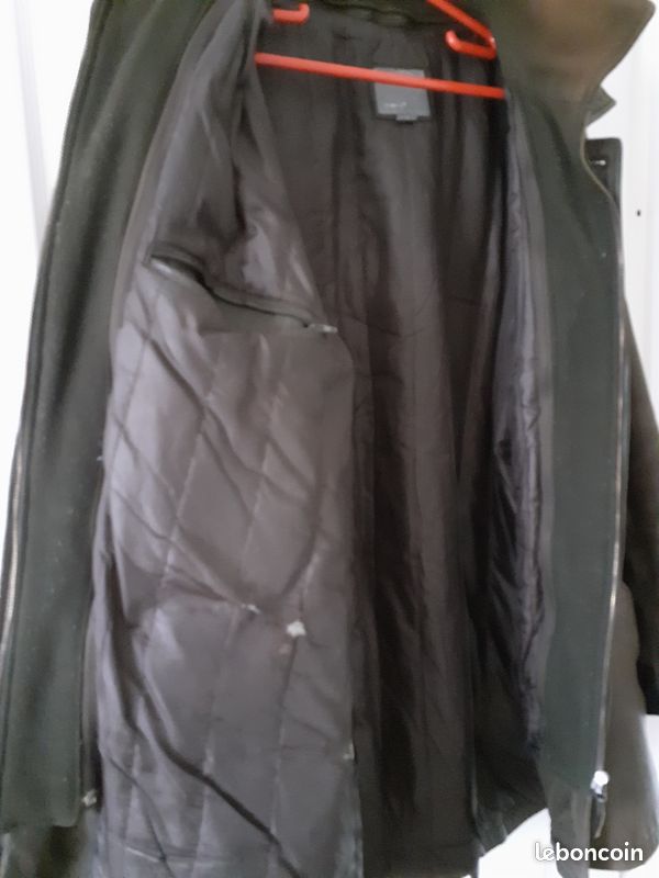 Veste cuir marron de buffle 3/4 (image 7)