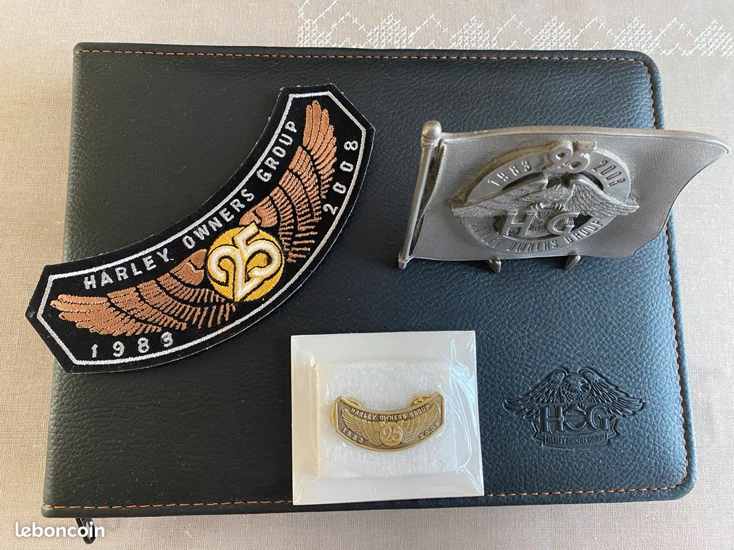 Pins+patch Harley Davidson (image 1)