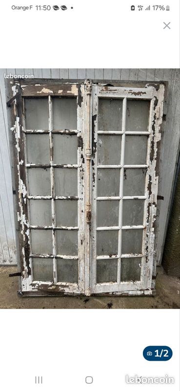 Recherche fenetre ancienne avec cremonne fonte - Décoration
