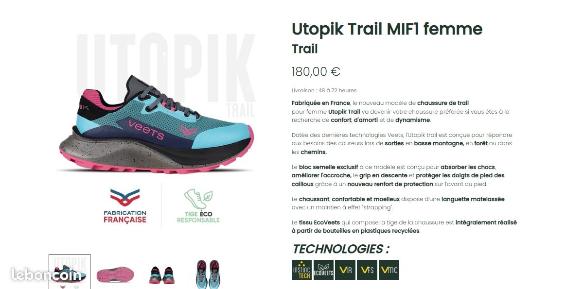 Trail Chaussure FranÃ§aise On-Running Cloudsurfer Trail Homme Pas
