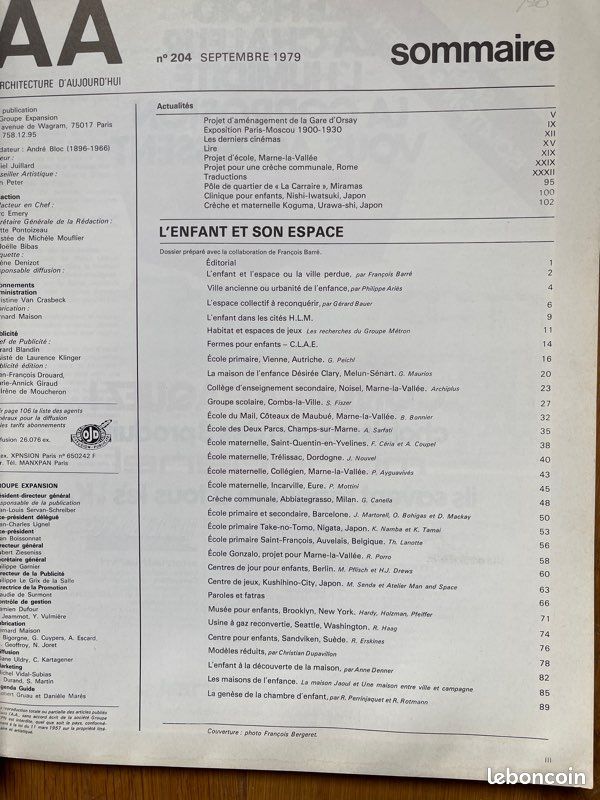 A.A. L’Enfant son espace 204 (image 2)