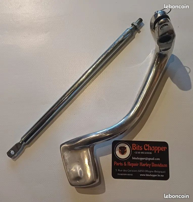 Levier De Frein Arrière Moto - Extension Pédale Alliage Aluminium Pour 2019-2021 (Silver)