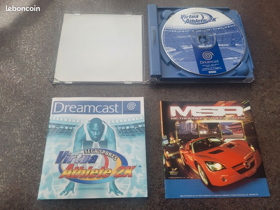 Jeu Sega Dreamcast Virtua Athlete 2K - Disque Blanc Promo - État Bon