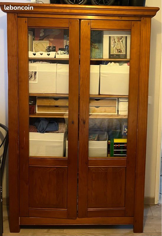 Bibliothèque pin massif (image 1)