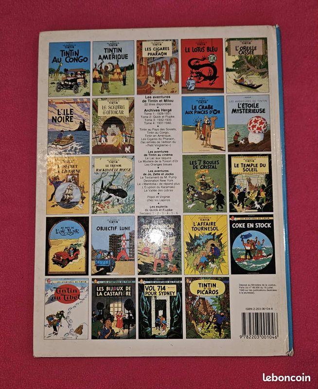 Tintin "Le lotus bleu" édition 1982 état ++ (image 2)