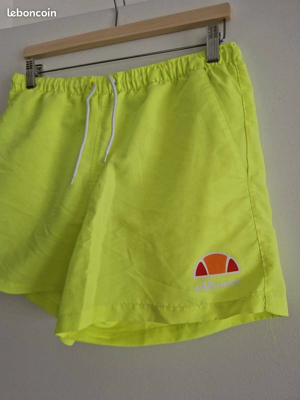 Short de bain homme M jaune fluo M 38 Ellesse plage Vêtements