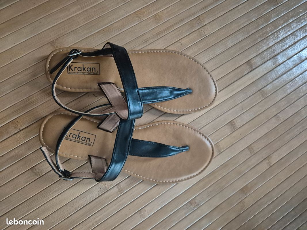 Sandales Talons Hauts Taille 37 - Doré/cuivre, à Sangle, Portées 2 Fois