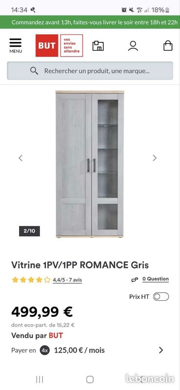 Buffet en verre et en bois (image 5)