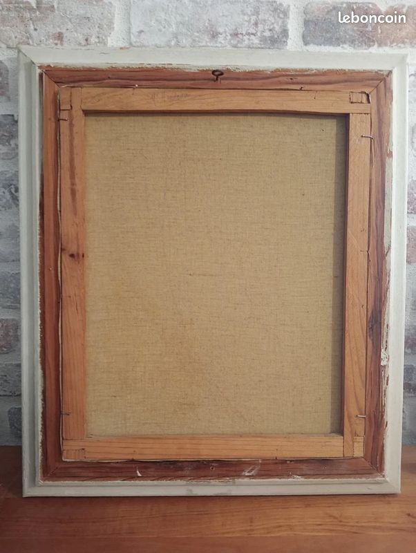 Cadre Ancien En Bois Massif 46x38 Cm - Idéal Pour Décoration Murale Ou Personnalisation
