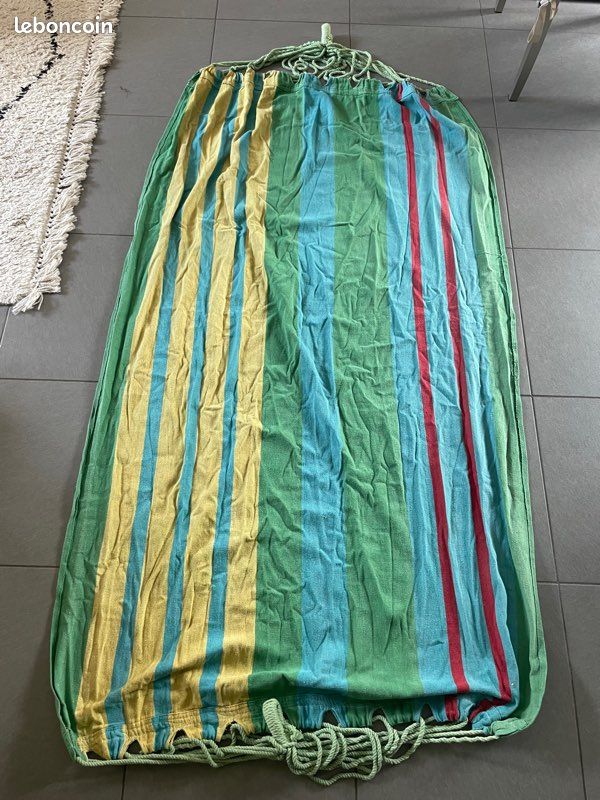 Hamac en tissu avec son sac de transport (image 6)